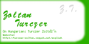 zoltan turczer business card